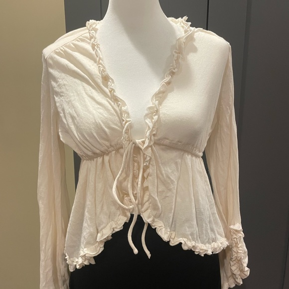 Urban Outfitters Ruffle Harmony Blouse - Picture 2 of 6